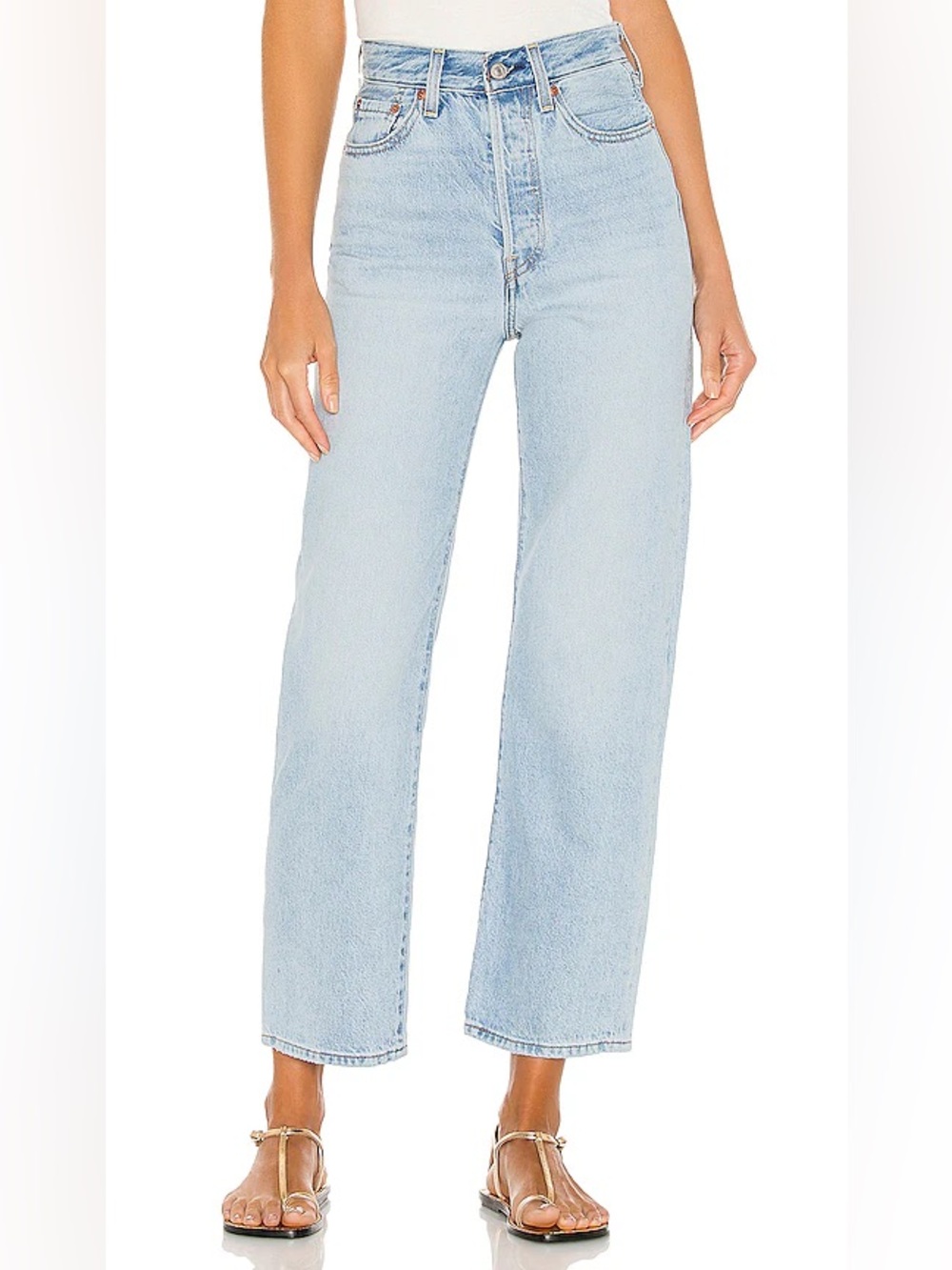 Levi’s Premium Ribcage Straight Ankle Jeans “Middle Road” 29 runs small 27/28